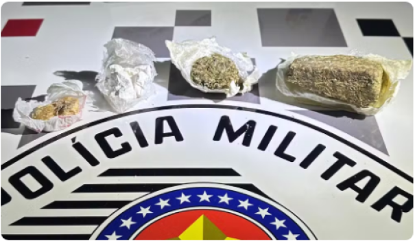 Dupla é presa com porções de cocaína, crack e maconha na Rodovia Engenheiro Byron de Azevedo Nogueira