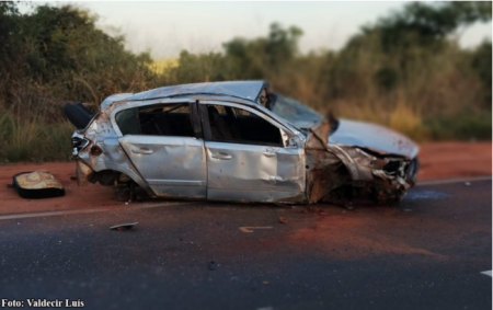 Uma pessoa morre e duas sofrem ferimentos graves acidente na rodovia Bastos - Iacri