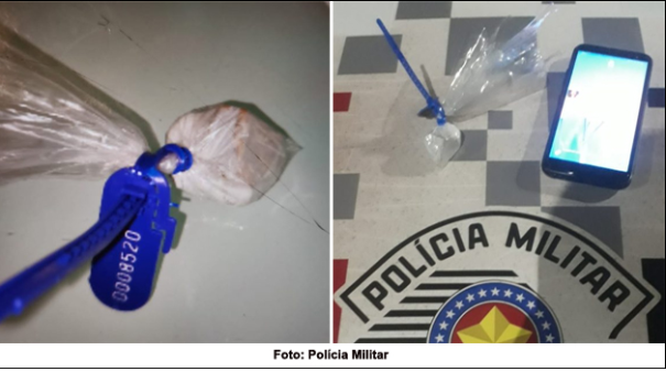 Passageiro de mototáxi é preso por tráfico de drogas, em Dracena