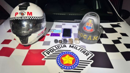 Em Adamantina adolescente Ã© flagrado conduzindo moto e apreendido por trÃ¡fico de drogas