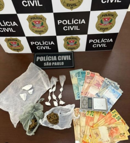 PolÃ­cia Civil prende suspeito de trÃ¡fico de drogas em RinÃ³polis