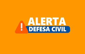 Defesa Civil emite alerta para chuvas e ventos fortes neste final de semana