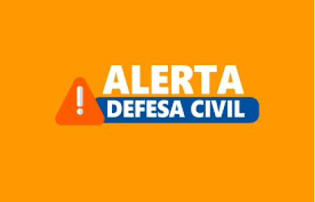 Defesa Civil emite alerta para chuvas e ventos fortes neste final de semana