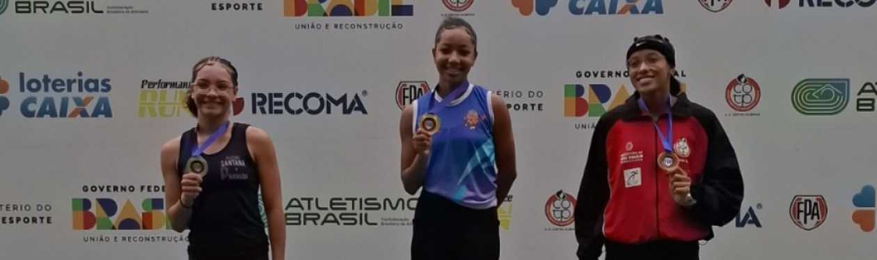 Laura Fernanda Ã© campeÃ£ paulista Sub 23 de Atletismo