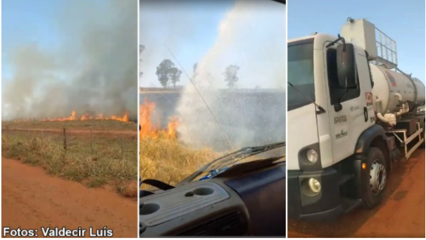 Incêndio atinge propriedade rural na divisa Bastos e Parapuã