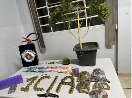 Foragido da JustiÃ§a fornece nome do irmÃ£o ao ser abordado, tenta fugir e acaba preso com porÃ§Ãµes de maconha, em Presidente Prudente