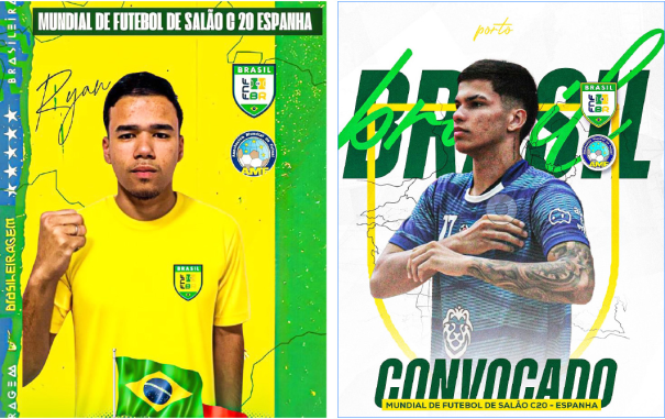 Dois atletas lucelienses estarão na seleção brasileira no mundial de futsal na Espanha