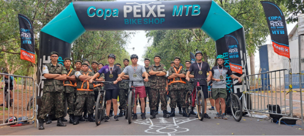 Tiro de Guerra de Osvaldo Cruz participa da grande final da 2ª COPA PEIXE BIKE SHOP MTB 2024 na cidade de Osvaldo Cruz-SP