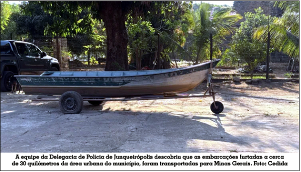 Polícia Civil recupera barcos furtados no Rio Aguapeí em Junqueirópolis