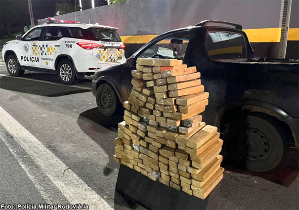 Motorista é preso com 984,4 kg de maconha na Rodovia Assis Chateaubriand