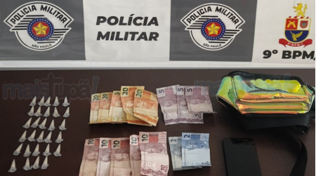 PolÃ­cia Militar de TupÃ£ prende traficante de crack na zona sul da cidade