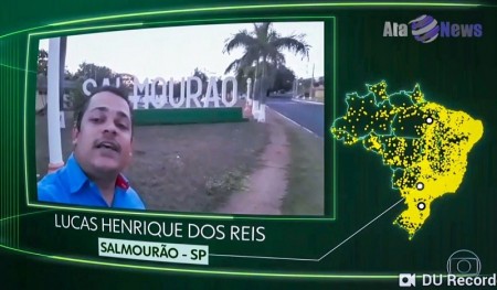 Vídeo de Salmourão é exibido pelo Jornal Nacional no quadro 'O Brasil que eu quero'