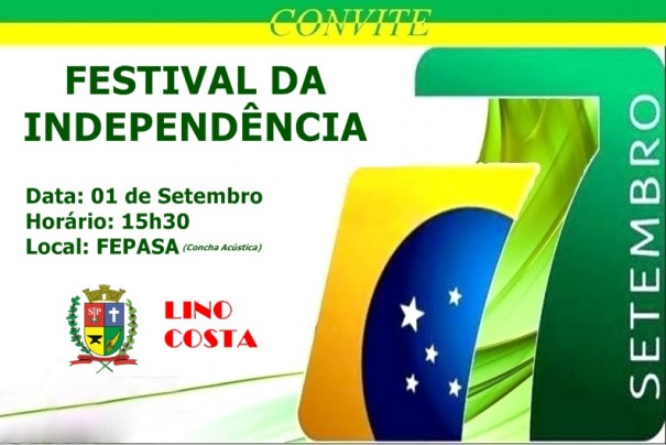 Festival da Independncia acontece neste sbado em Osvaldo Cruz