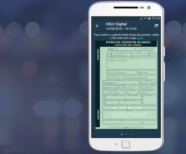 Documento digital de veculos  lanado e comea a valer primeiro no DF