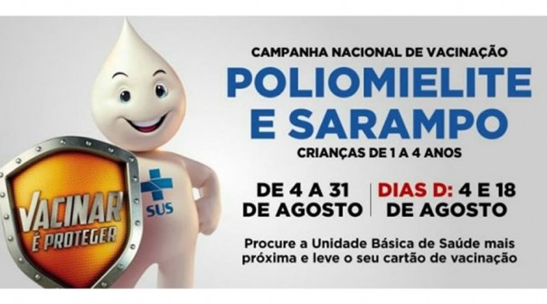 Falta uma semana para o fim da Campanha de Vacinao contra o Sarampo e a Plio