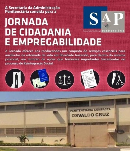 Jornada de Cidadania e Empregabilidade da SAP acontece na Penitenciária de OC