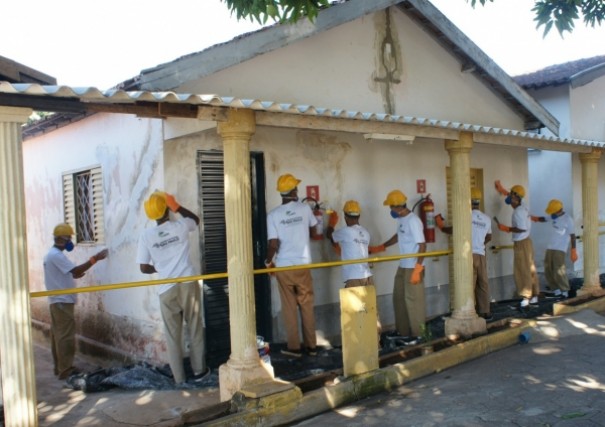 Sede do Lar dos Velhos de Adamantina  revitalizada por reeducandos do CPP de Pacaembu