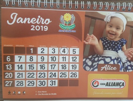 APAE de Osvaldo Cruz inicia a venda dos calendários 2019 