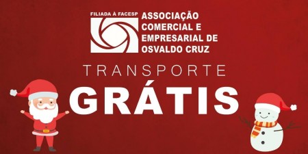 Aceoc disponibiliza transporte gratuito para o período noturno de funcionamento do comércio de OC