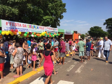 Loja Maçônica Osvaldo Cruz 503 e Sindicato Rural promovem Festa das Crianças em Salmourão