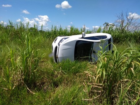 Mulher sai sem ferimentos de acidente ocorrido na SP-294, no trecho Tupã - Iacri