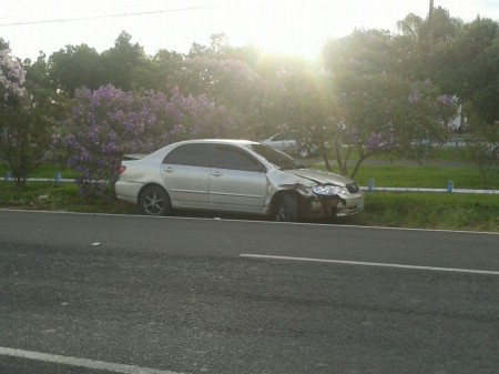 Acidente envolvendo carro e moto deixa duas pessoas feridas em OC