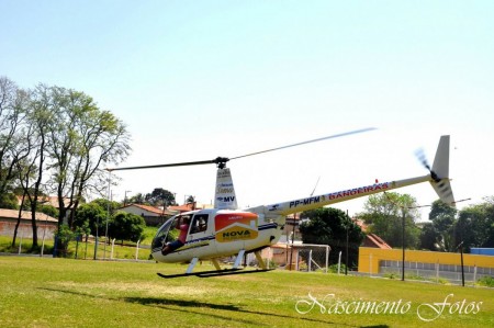 Vôos panorâmicos de helicóptero agitaram Osvaldo Cruz durante o fim de semana