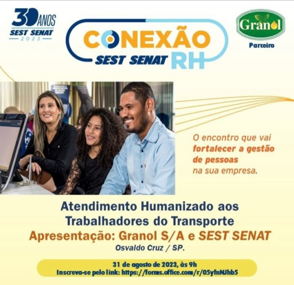 SEST/SENAT de Osvaldo Cruz realiza hoje o evento 'Conexão RH'