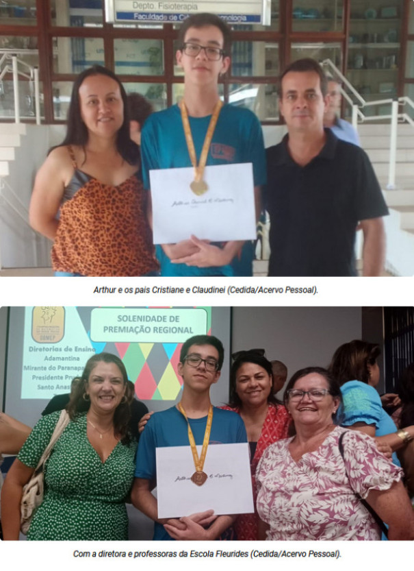 Em evento oficial, estudante de Adamantina recebe medalha de Ouro na Olimpíada Brasileira de Matemática