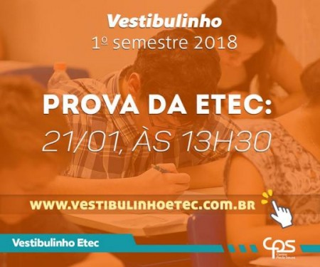 Etec Amim Jundi de Osvaldo Cruz realiza as provas do processo seletivo para o primeiro semestre de 2018