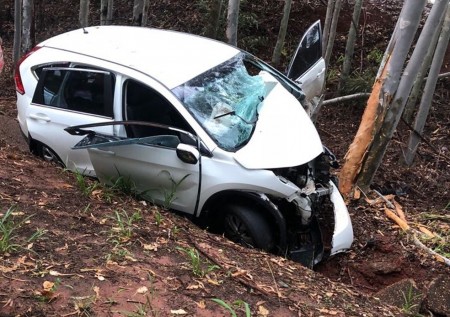 Seis mulheres ficam feridas após acidente de trânsito em estrada vicinal