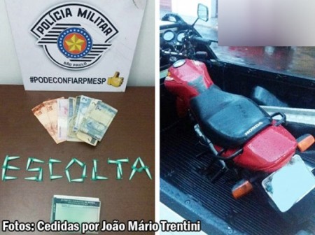 Polícia Militar de Tupã prende dupla flagrada com 30 pinos de cocaína