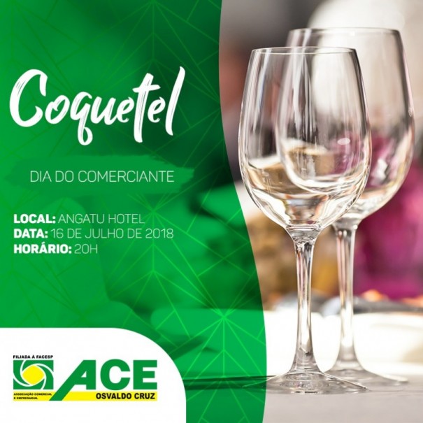 ACEOC realiza coquetel em comemorao ao Dia do Comerciante 