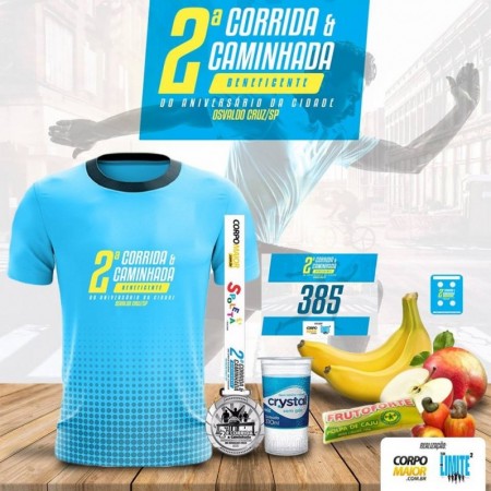 Inscrições para 2ª Corrida e Caminhada Beneficente encerram nesta quarta-feira