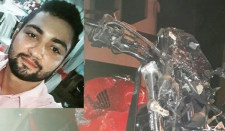 Motociclista morre após colidir com árvore