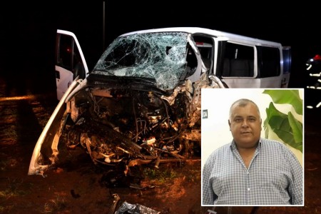 Motorista de Van que se envolveu em acidente morre na manhã deste sábado