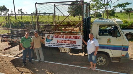 Embalagens de agrotóxicos foram recolhidas no final de semana na zona rural de OC