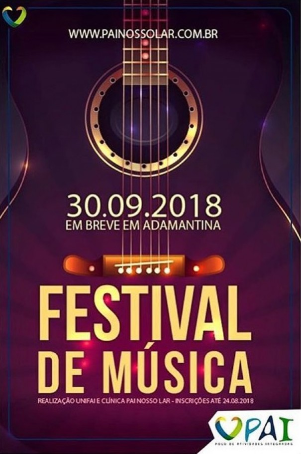 Setembro Amarelo: Pai Nosso Lar realiza 1 Festival de Msica 